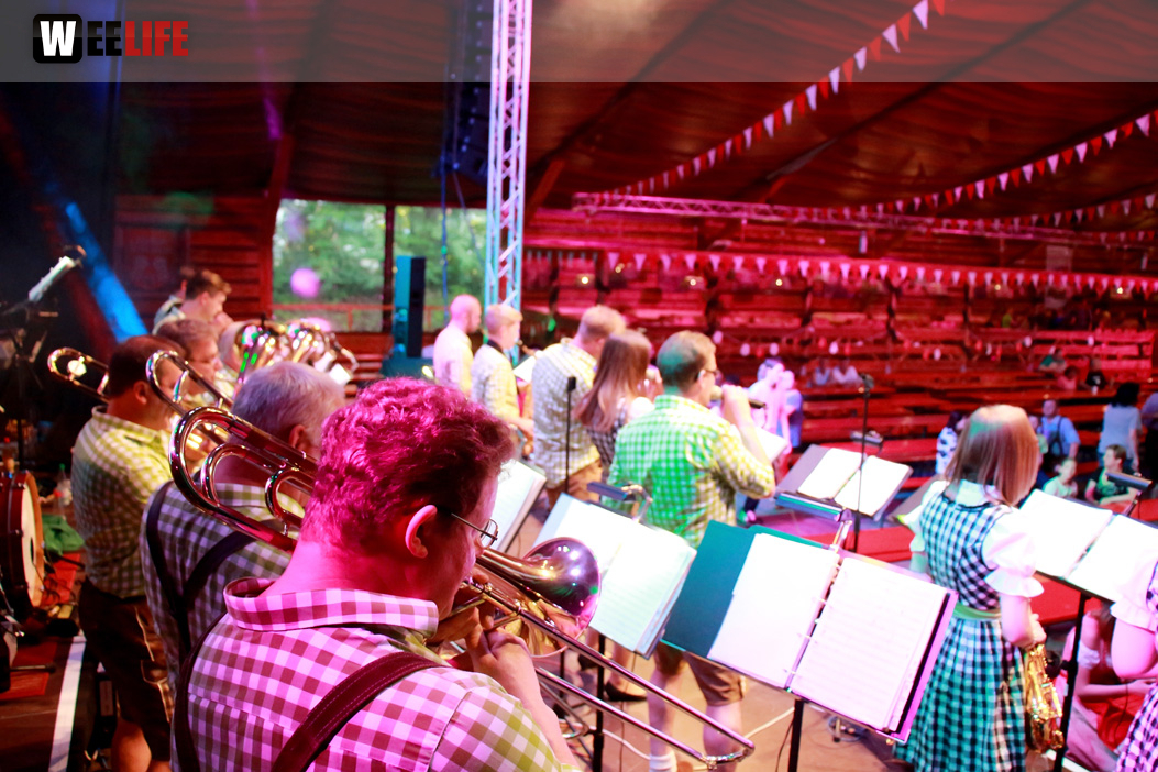 Hofer Volksfest 2016 letzer Tag Stadtkapelle Teuschnitz