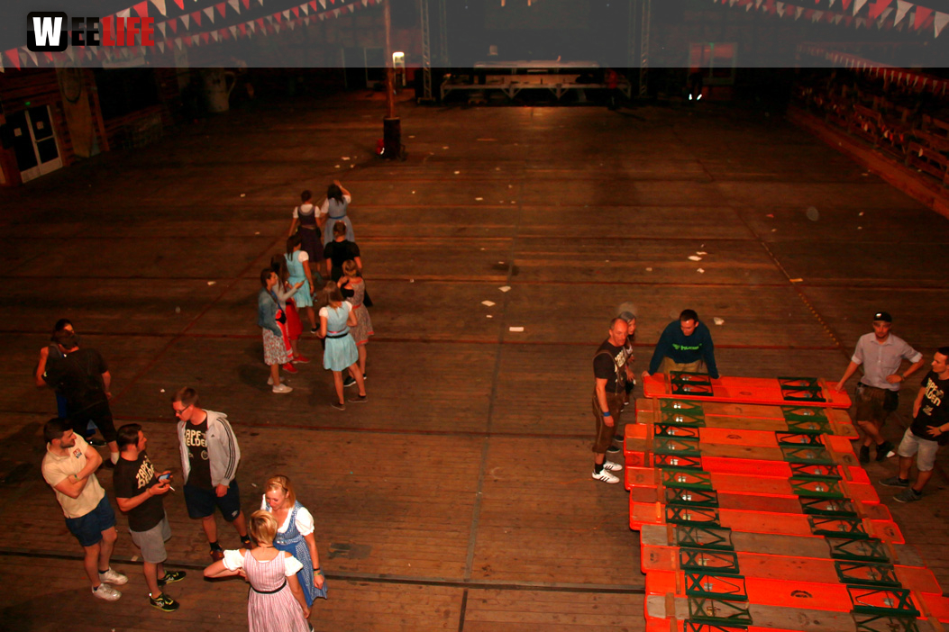 Hofer Volksfest 2016 Abbau
