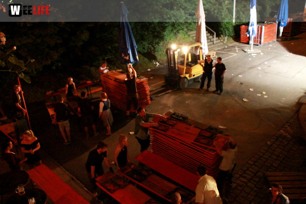 Hofer Volksfest 2016 Abbau