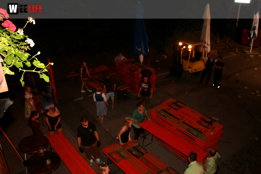 Hofer Volksfest 2016 Abbau