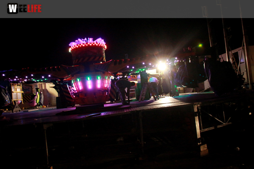 Hofer Volksfest 2016 Abbau