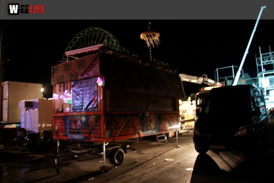 Hofer Volksfest 2016 Abbau