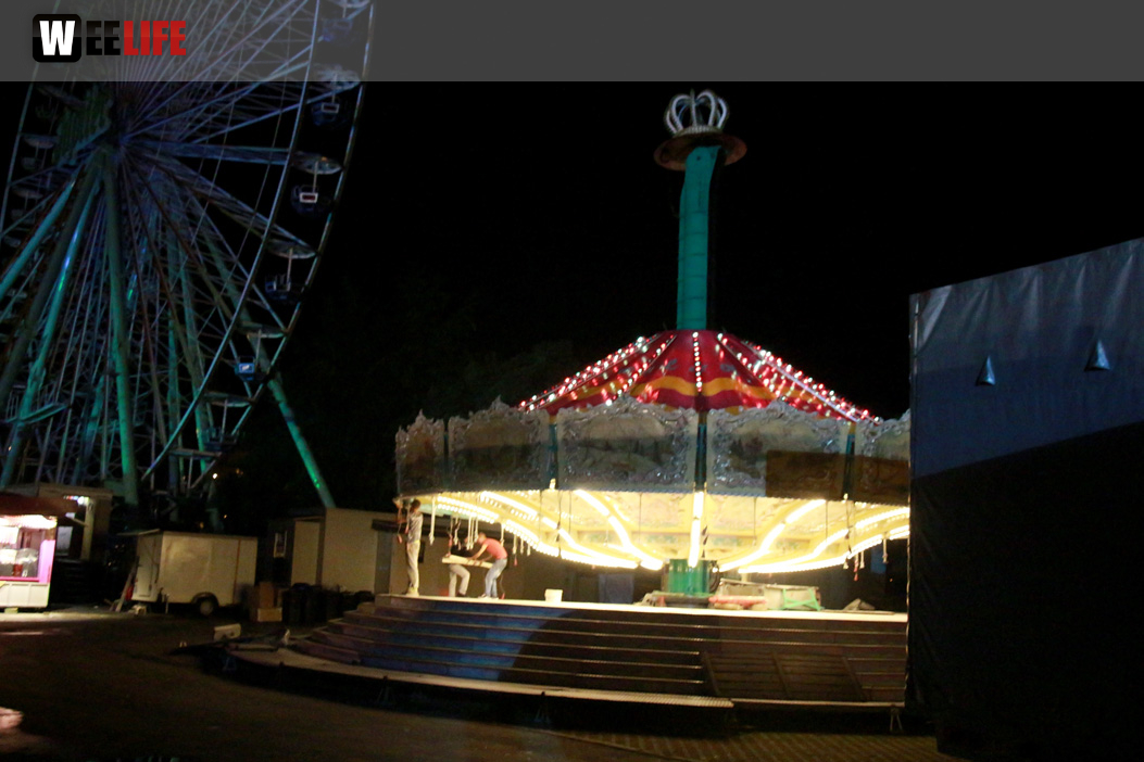 Hofer Volksfest 2016 Abbau