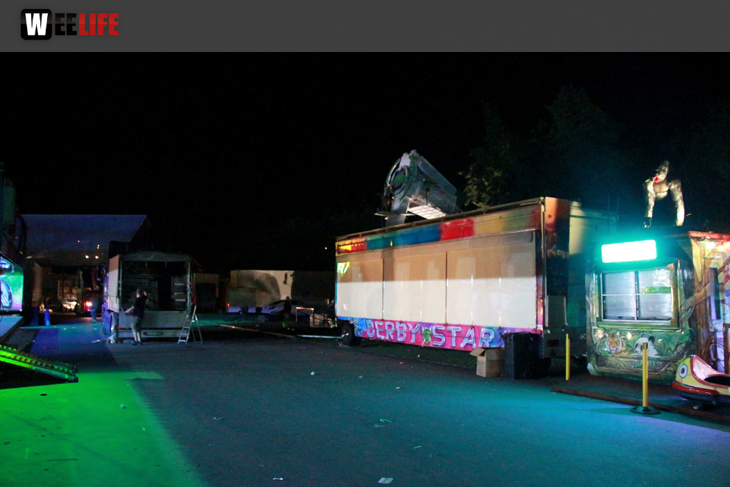 Hofer Volksfest 2016 Abbau