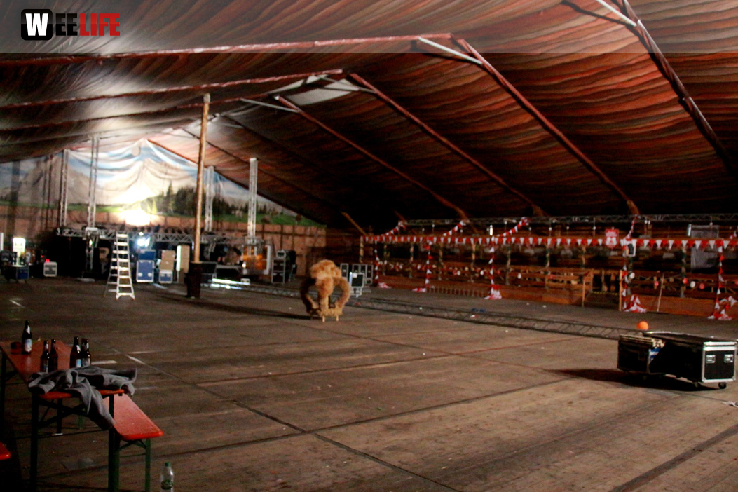 Hofer Volksfest 2016 Abbau