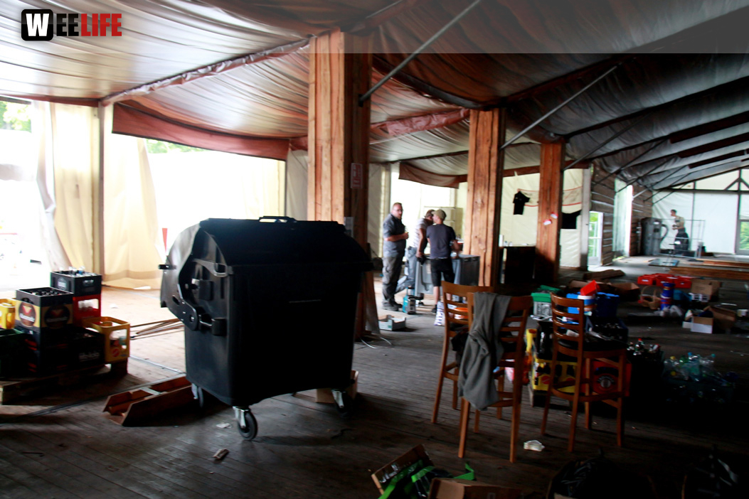 Hofer Volksfest Abbau 9.8.16