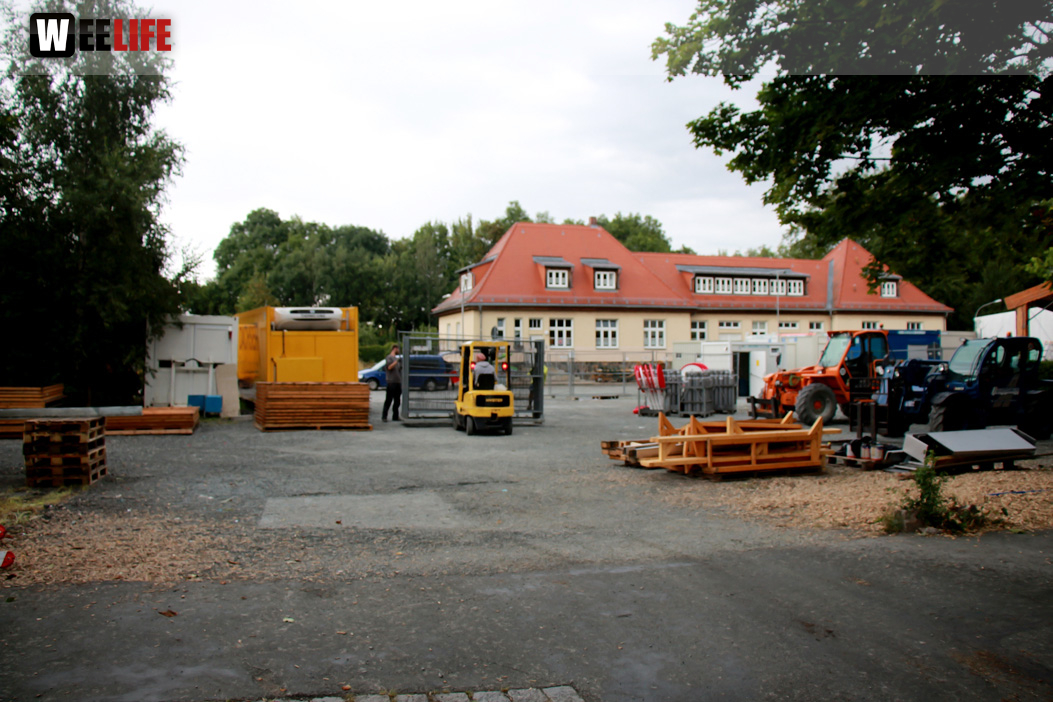 Hofer Volksfest Abbau 9.8.16