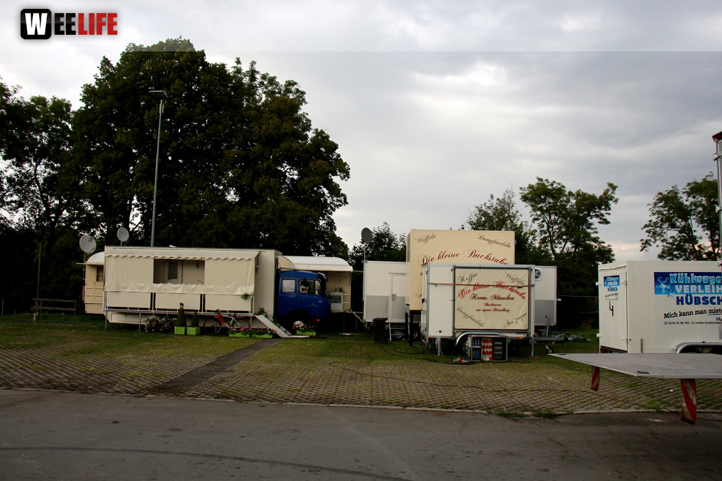 Hofer Volksfest Abbau 9.8.16