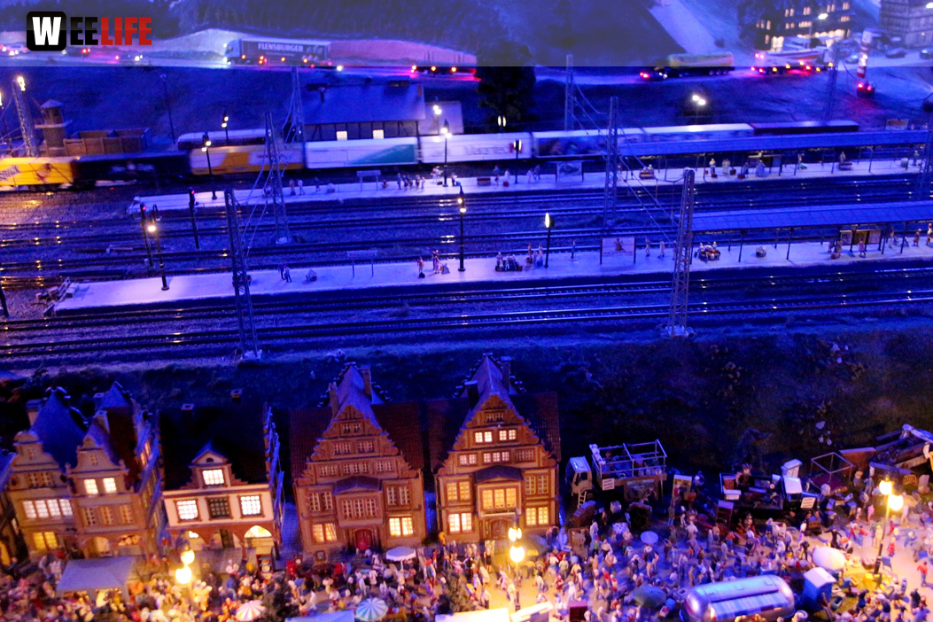 Minautur Wunderland Hamburg Nachts