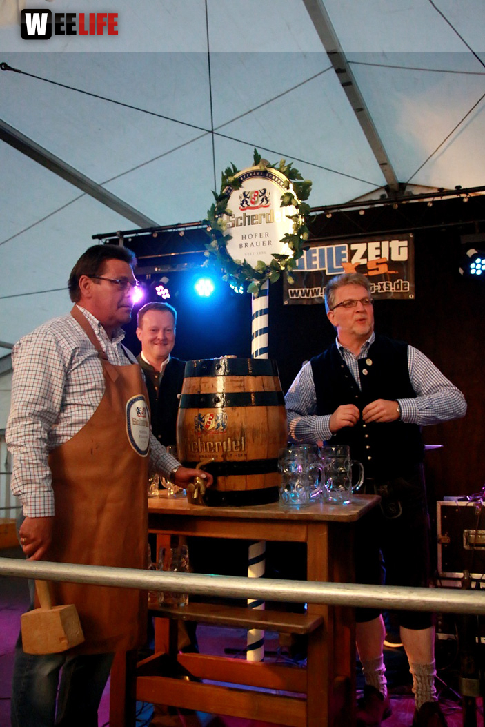 Festeröffnung mit Festanstich Stefan Müller 1. Gattendorfer Oktoberfestla