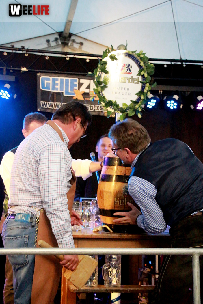 Festeröffnung mit Festanstich Stefan Müller 1. Gattendorfer Oktoberfestla