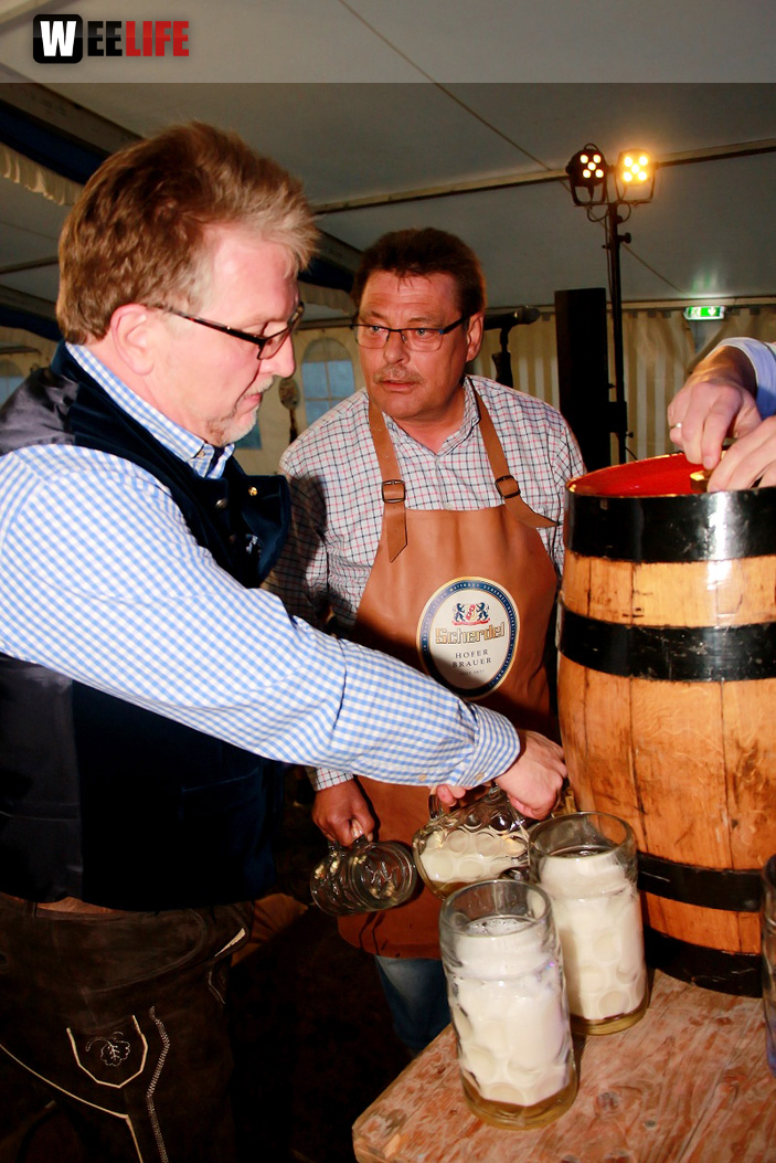 Festeröffnung mit Festanstich Stefan Müller 1. Gattendorfer Oktoberfestla