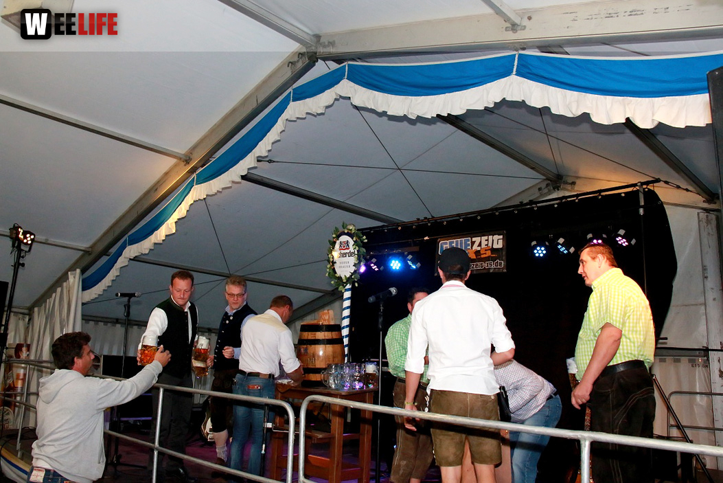 Festeröffnung mit Festanstich Stefan Müller 1. Gattendorfer Oktoberfestla