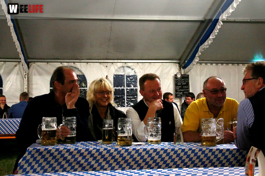Festeröffnung mit Festanstich Stefan Müller 1. Gattendorfer Oktoberfestla