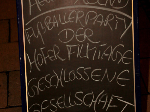 Fussballer Party Hofer Filmtage – Foto 2