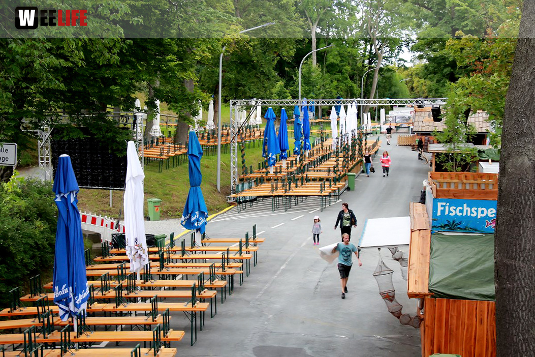 Letzte Vorbereitung Volksfest 2017
