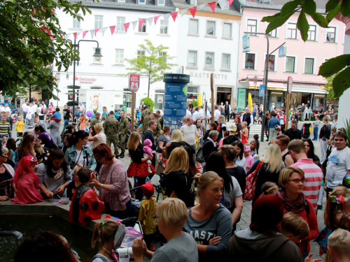 Aufstellung Volksfestumzug Hofer Volksfest 2017 – Foto 12