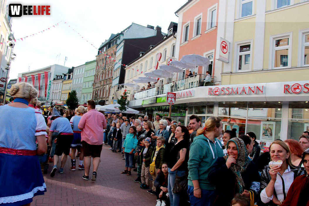 Zuschauer Volksfestumzug Hofer Volksfest 2017