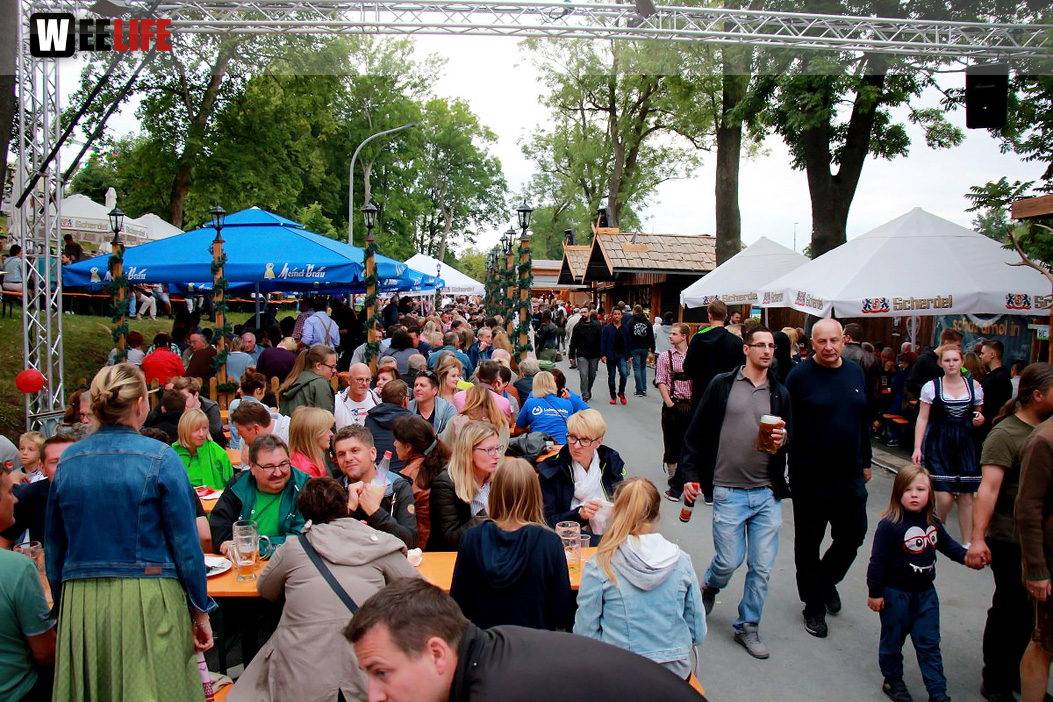 Auftakt mit der Original Töpener Blasmusik Hofer Volksfest 2017