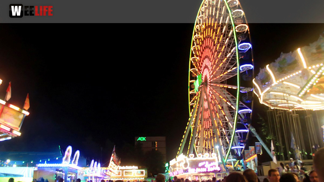 Eröffnungs Feuerwerk Hofer Volksfest 2017