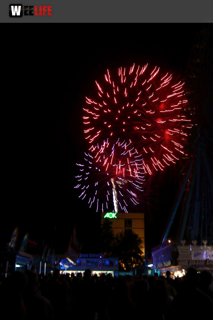 Eröffnungs Feuerwerk Hofer Volksfest 2017
