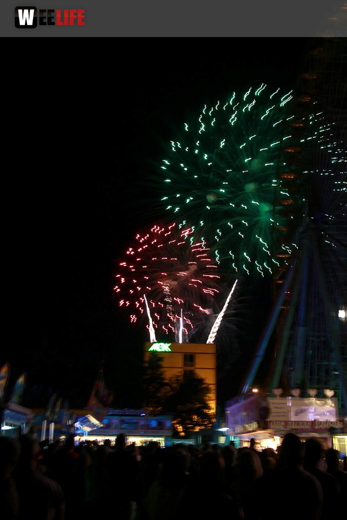 Eröffnungs Feuerwerk Hofer Volksfest 2017
