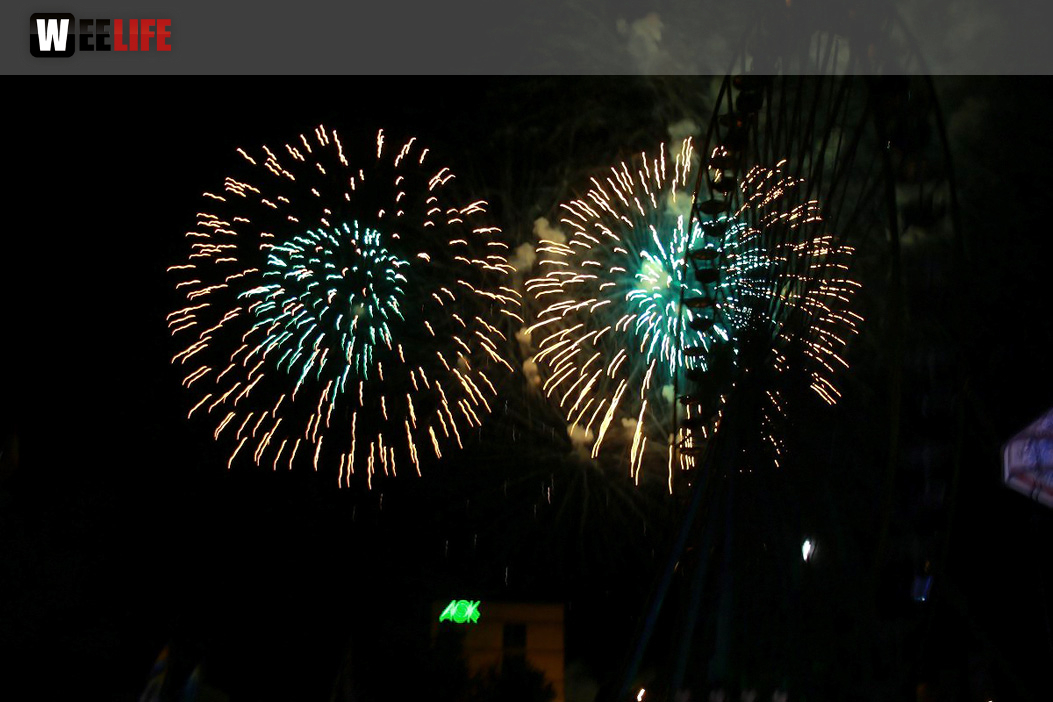 Eröffnungs Feuerwerk Hofer Volksfest 2017
