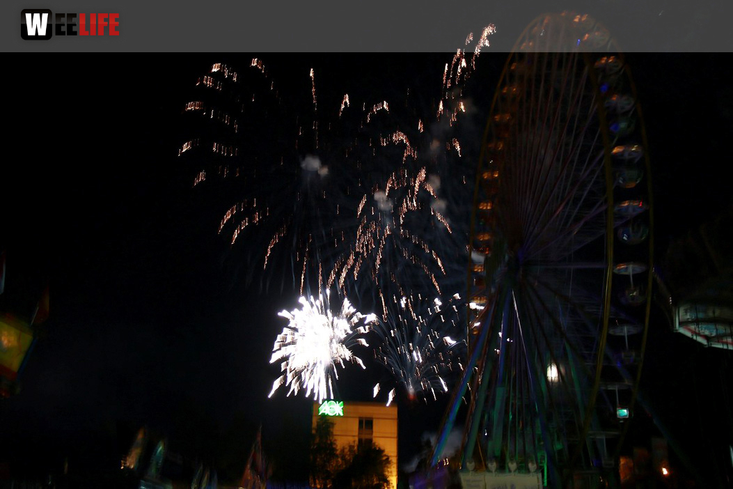 Eröffnungs Feuerwerk Hofer Volksfest 2017