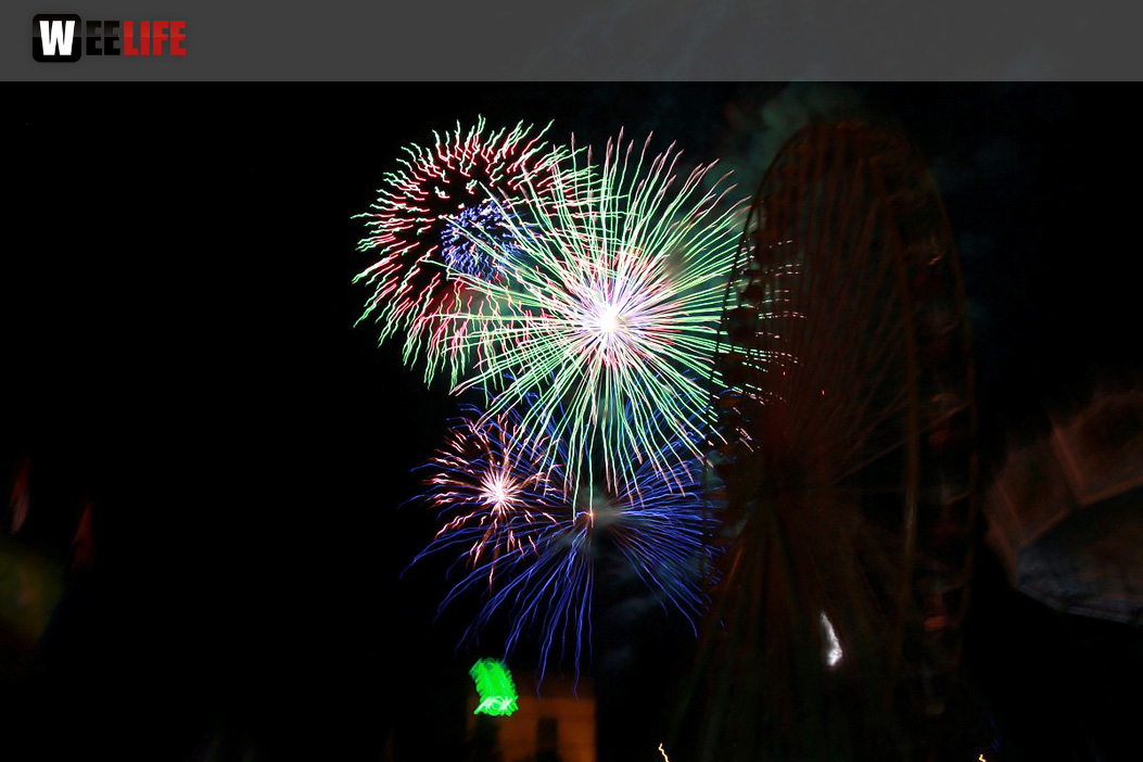 Eröffnungs Feuerwerk Hofer Volksfest 2017