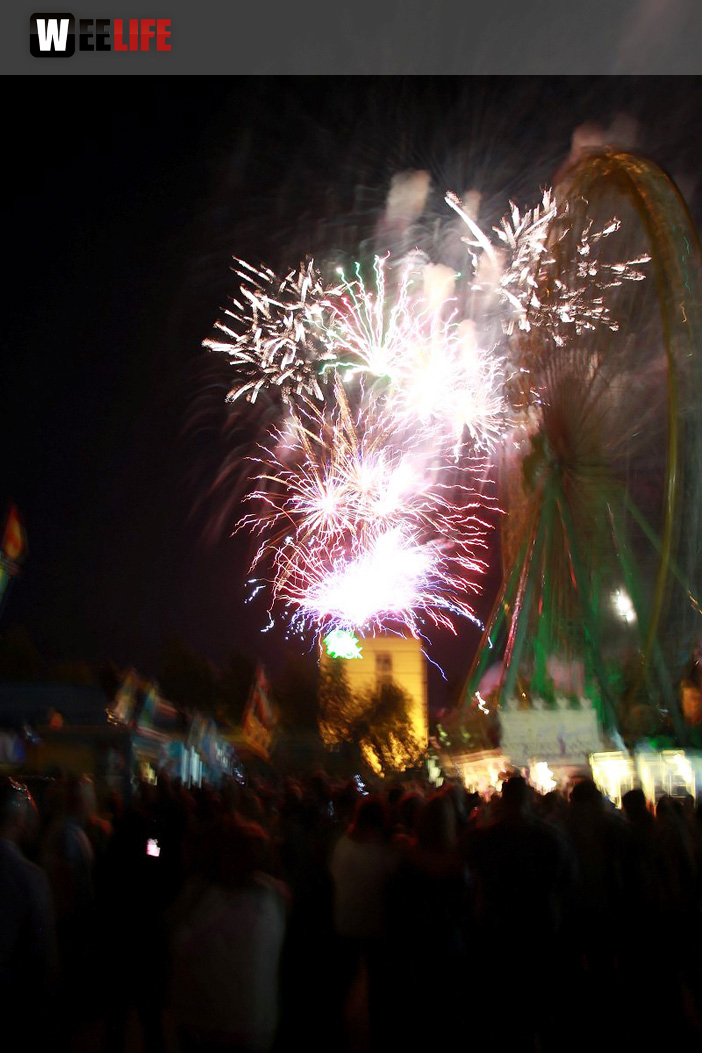 Eröffnungs Feuerwerk Hofer Volksfest 2017