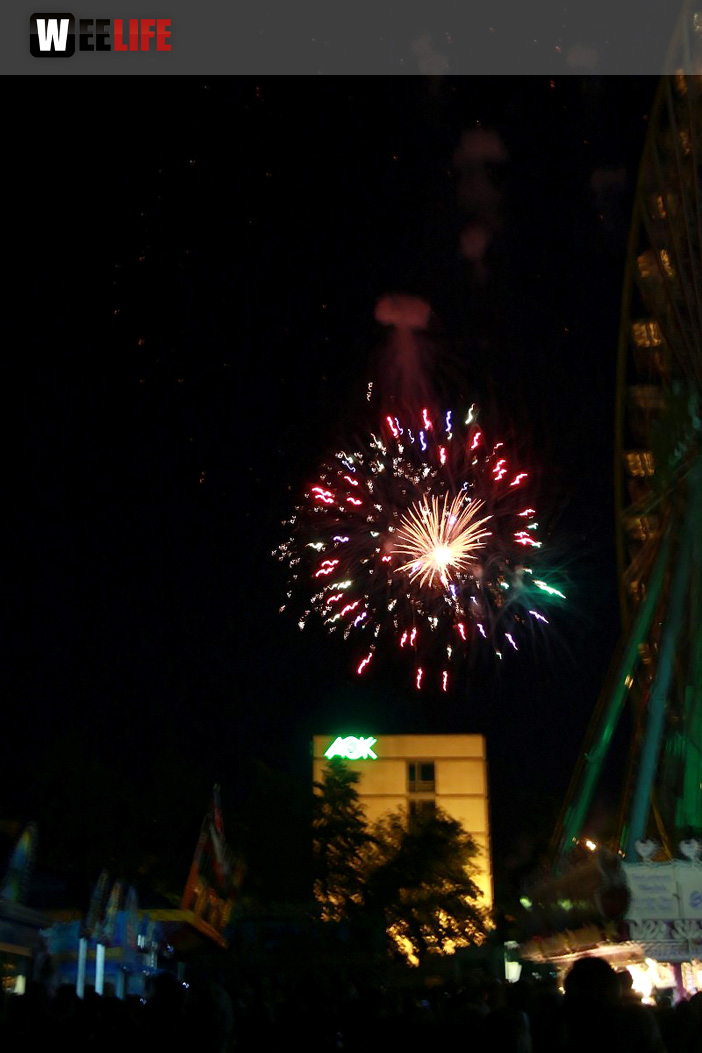 Eröffnungs Feuerwerk Hofer Volksfest 2017