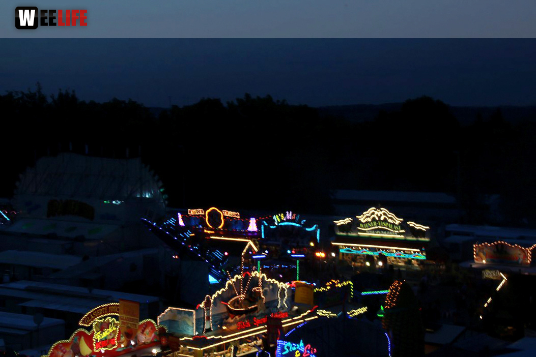 Hofer Volksfest 2017 bei Nacht