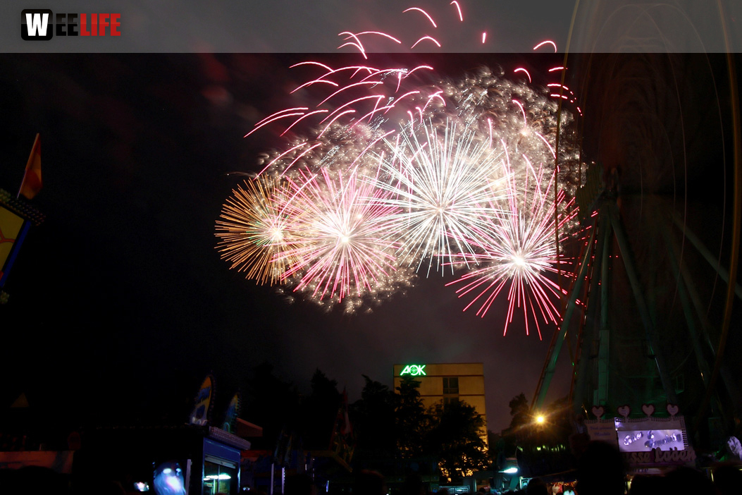 Abschlussfeuerwerk Hofer Volksfest 2017