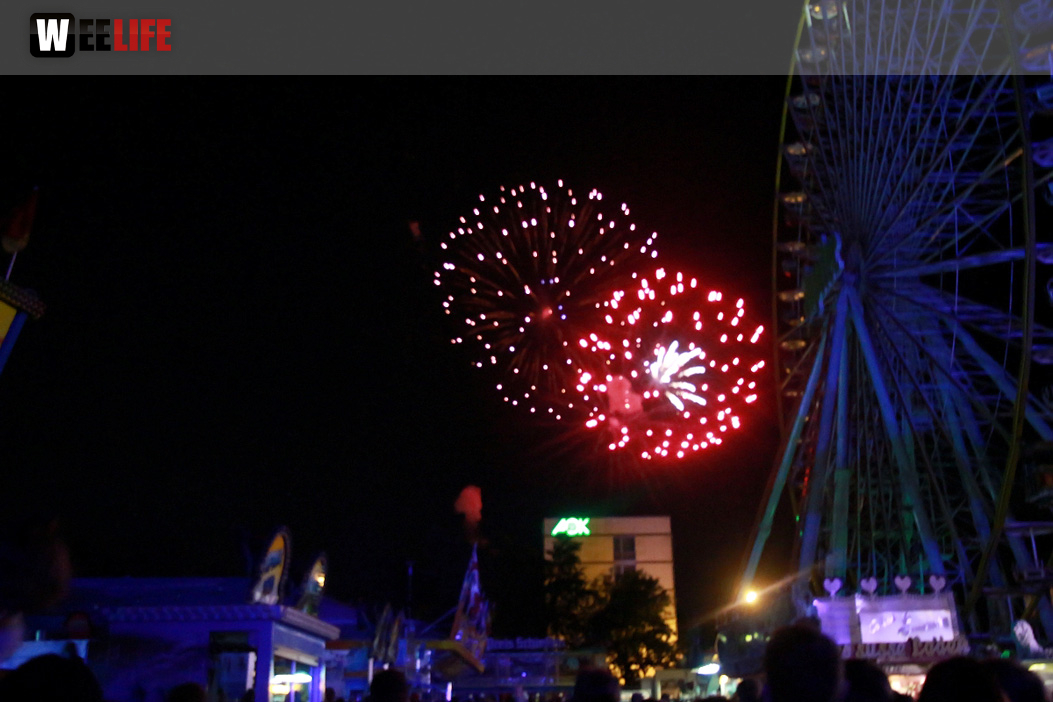 Abschlussfeuerwerk Hofer Volksfest 2017