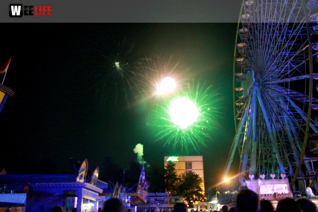 Abschlussfeuerwerk Hofer Volksfest 2017