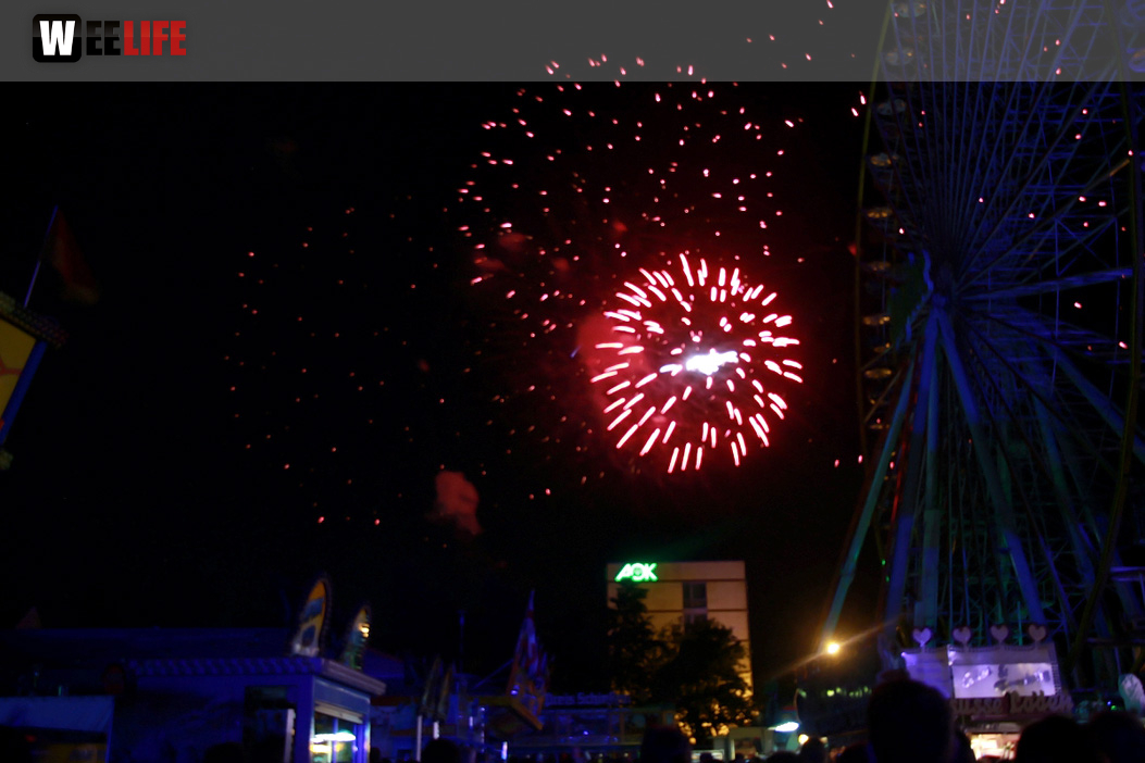 Abschlussfeuerwerk Hofer Volksfest 2017