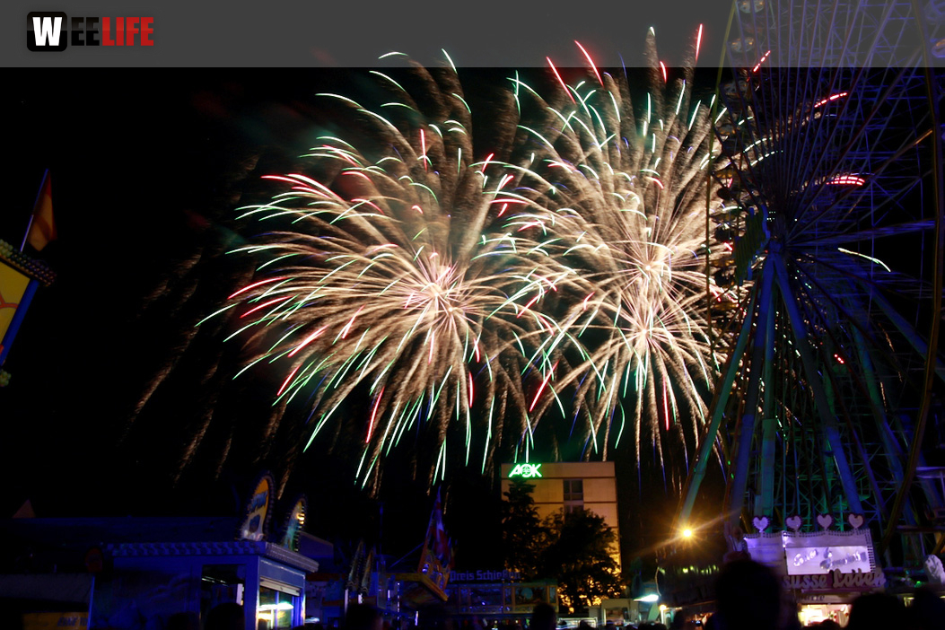 Abschlussfeuerwerk Hofer Volksfest 2017