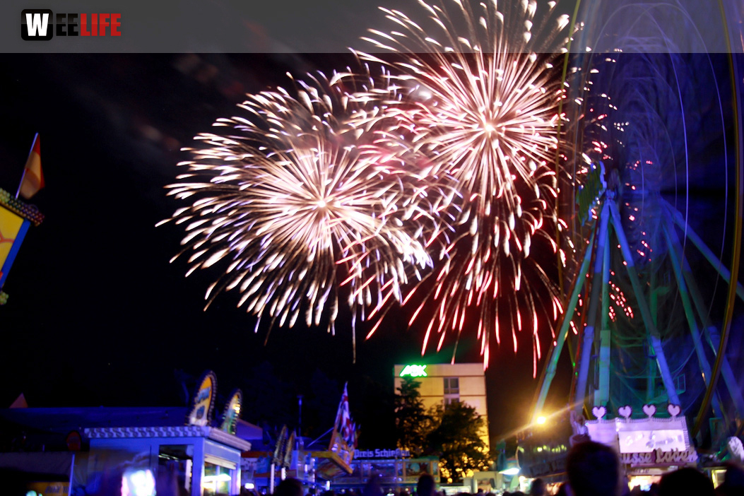 Abschlussfeuerwerk Hofer Volksfest 2017