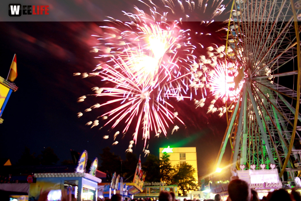 Abschlussfeuerwerk Hofer Volksfest 2017