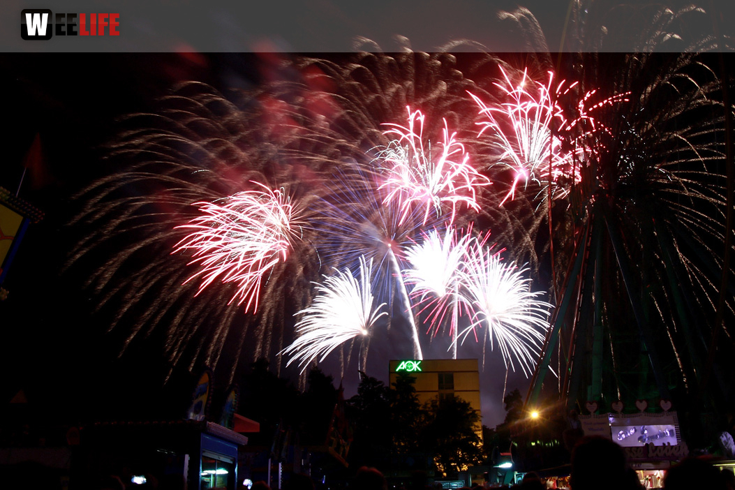 Abschlussfeuerwerk Hofer Volksfest 2017