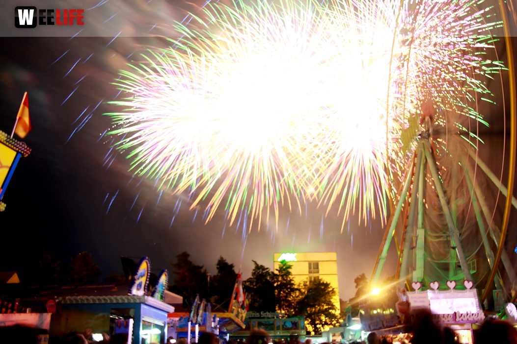 Abschlussfeuerwerk Hofer Volksfest 2017