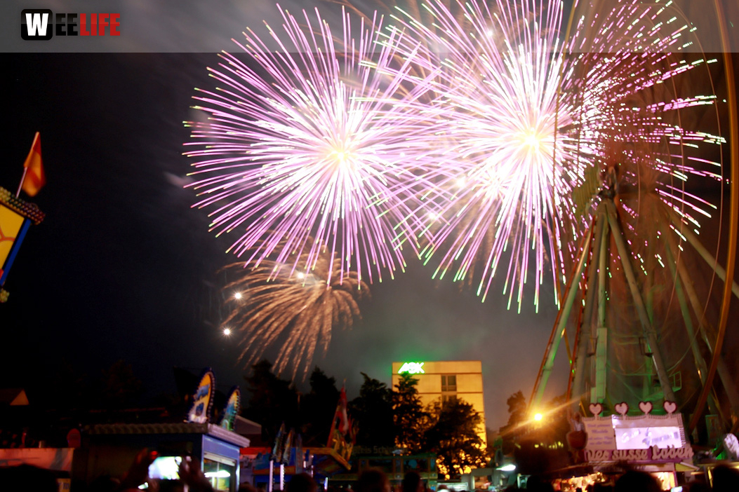 Abschlussfeuerwerk Hofer Volksfest 2017