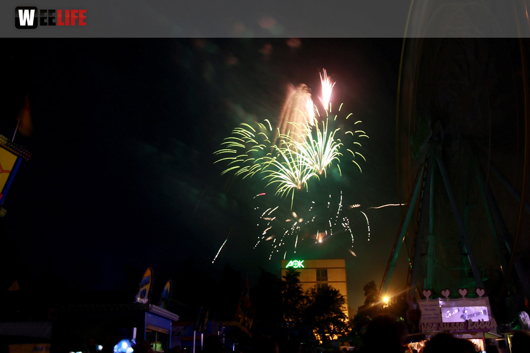 Abschlussfeuerwerk Hofer Volksfest 2017