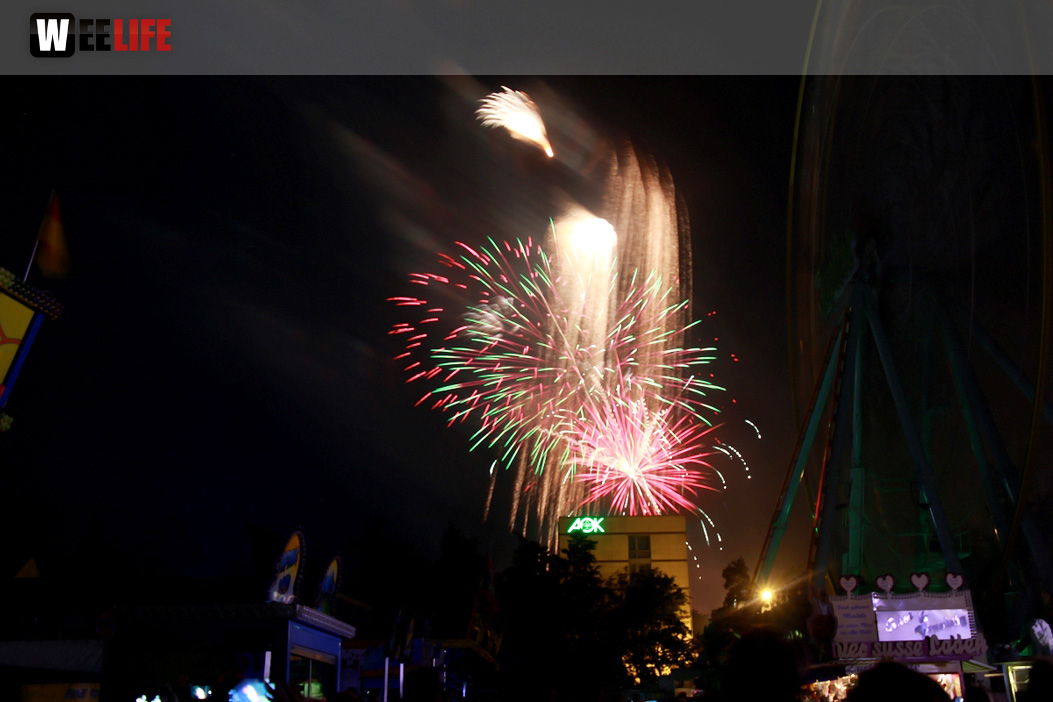 Abschlussfeuerwerk Hofer Volksfest 2017