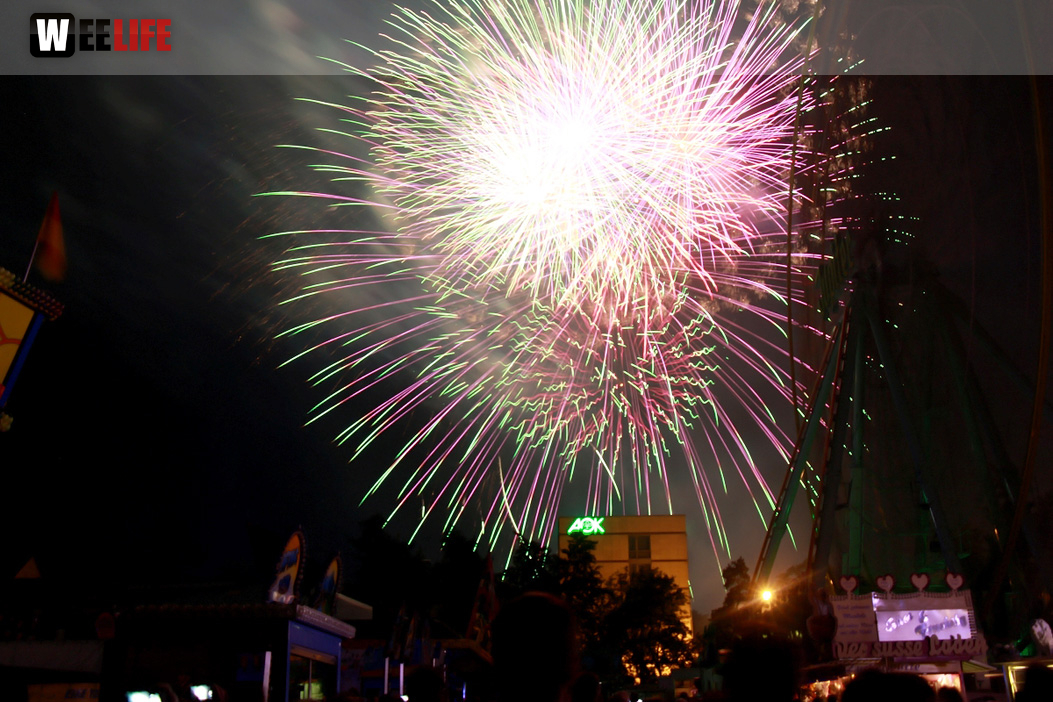 Abschlussfeuerwerk Hofer Volksfest 2017