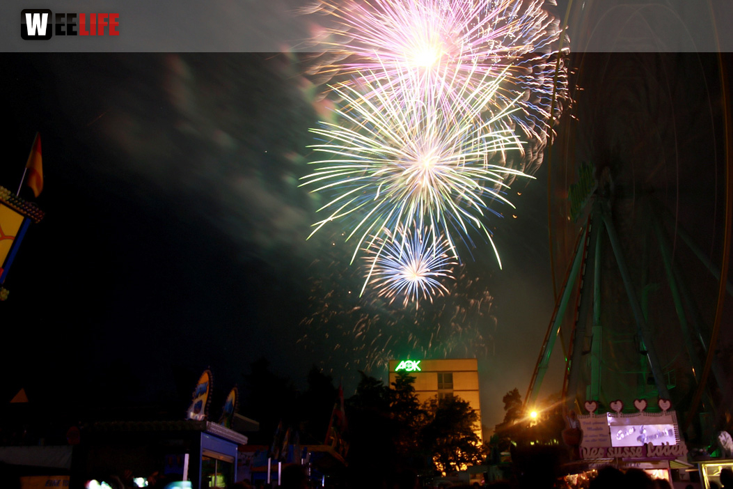 Abschlussfeuerwerk Hofer Volksfest 2017