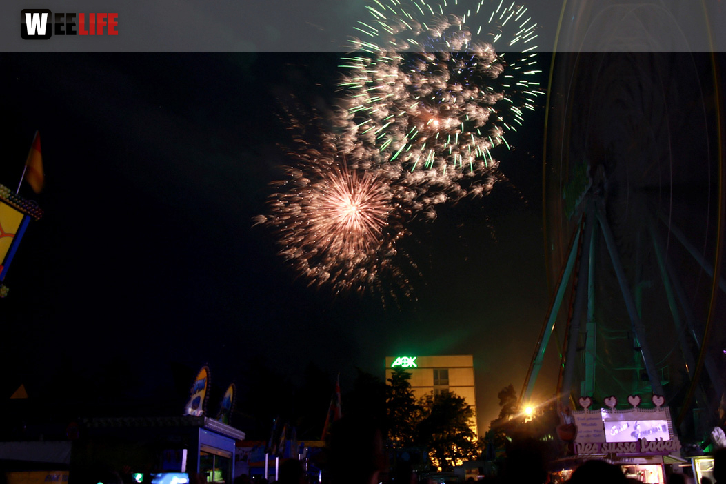 Abschlussfeuerwerk Hofer Volksfest 2017
