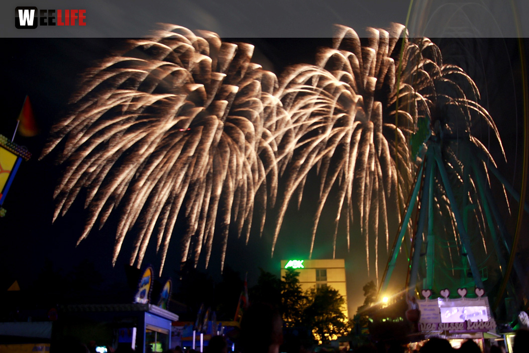 Abschlussfeuerwerk Hofer Volksfest 2017