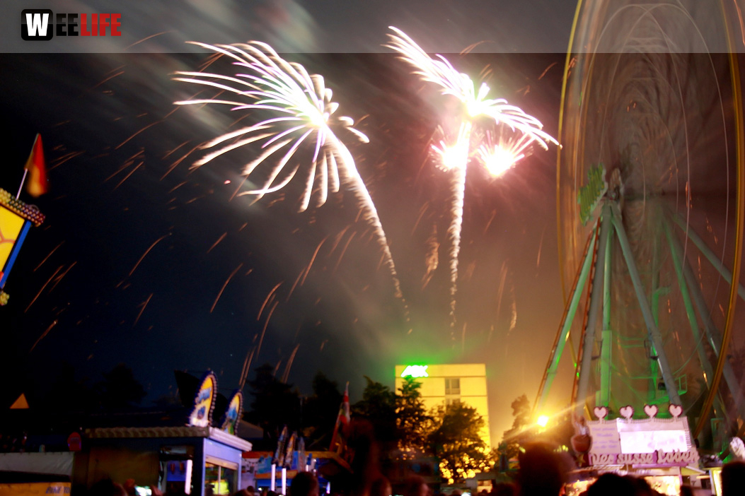 Abschlussfeuerwerk Hofer Volksfest 2017