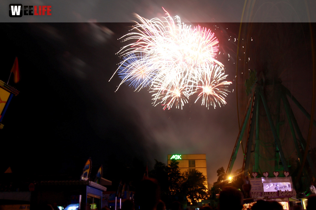 Abschlussfeuerwerk Hofer Volksfest 2017